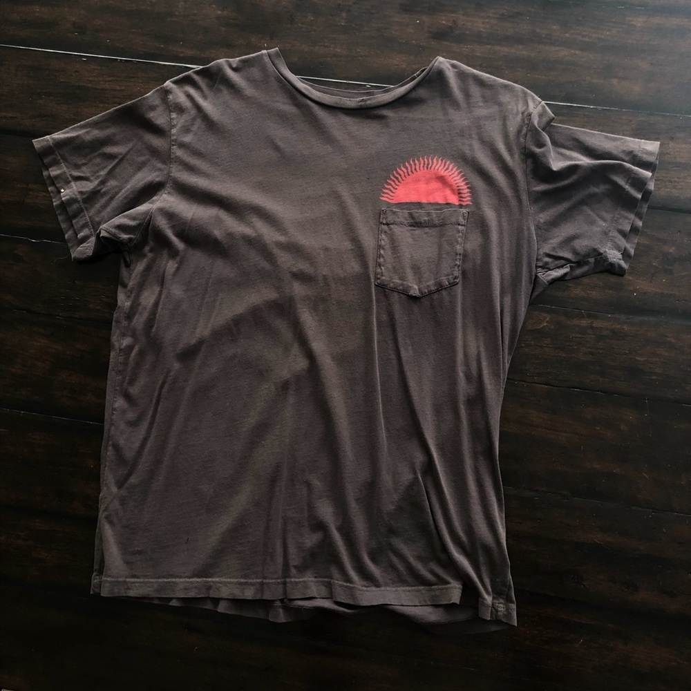 Mollusk Country Sun Tee - Faded Black - L